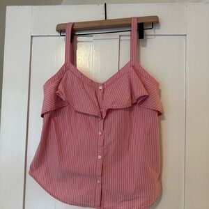 GAP Pink Ruffle Camisole Top